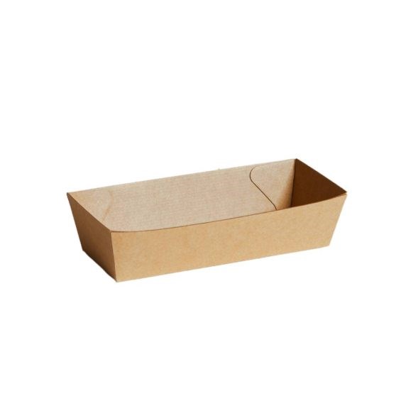 Kraft Enviro hot dog boat - 190mm x 70mm x 50mm